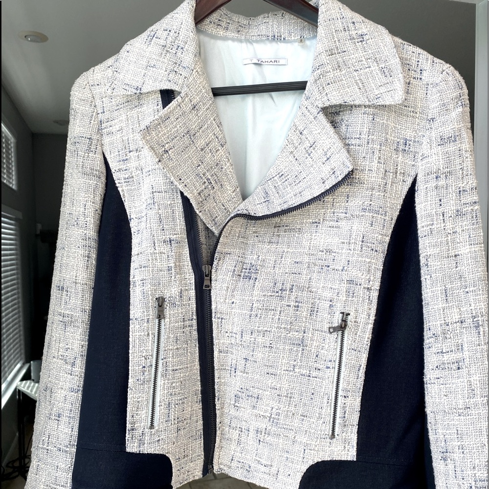 Tahiti stunning Blue Tweed Jacket